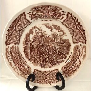 Vintage 1960s  Alfred Meakin Fairs Winds Plate